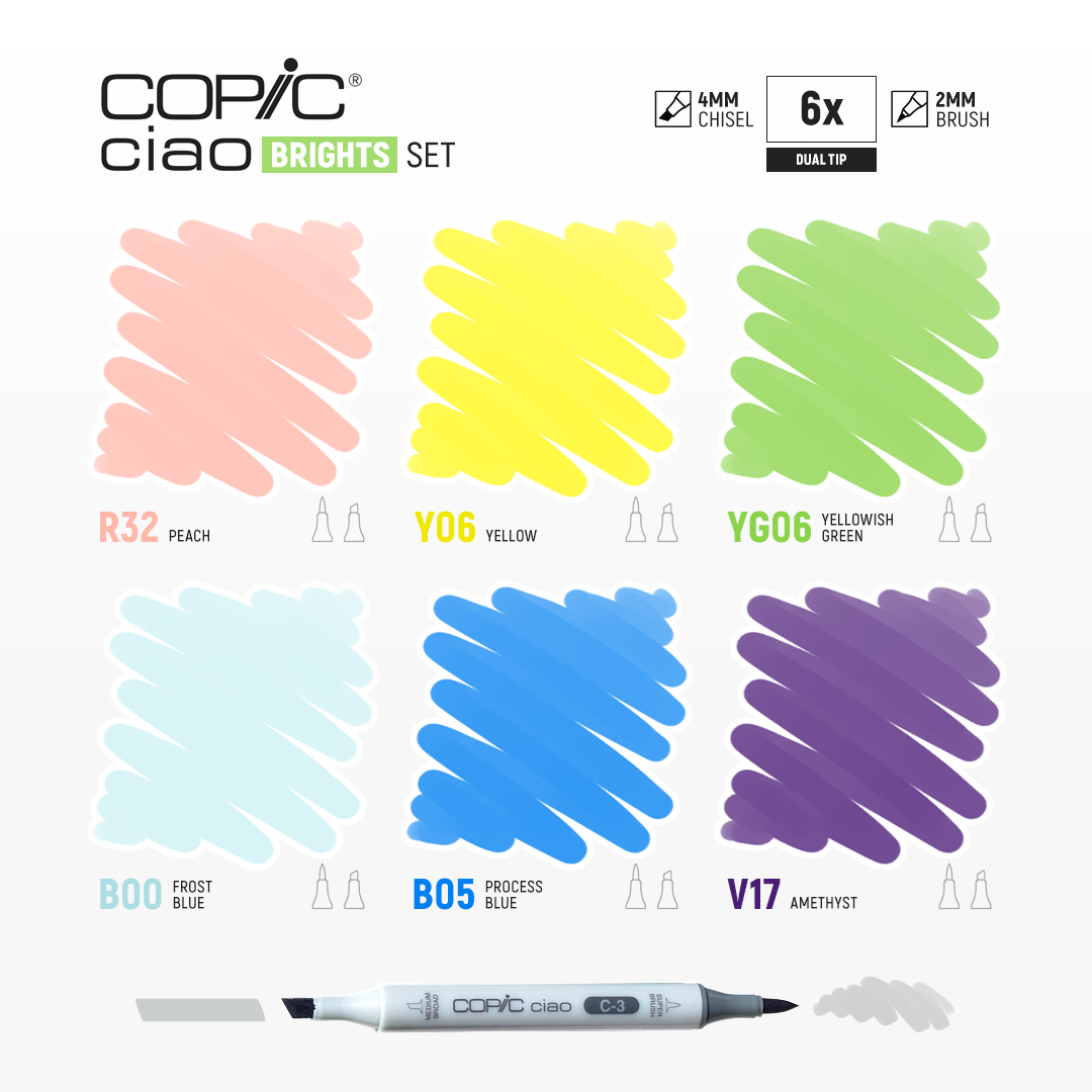 Copic Ciao - Brillante Set 6 - Imagen 2