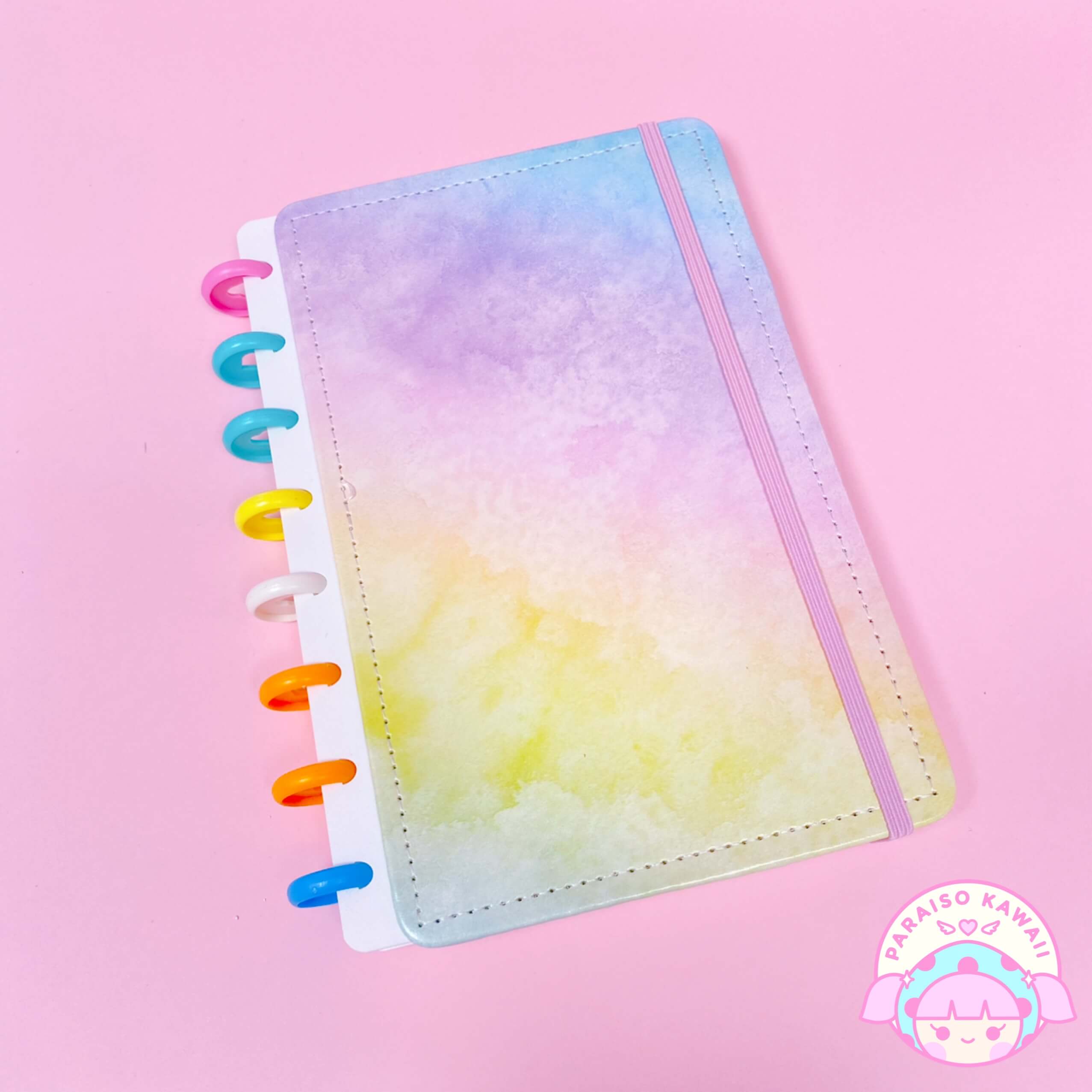 Libreta Discos - Nubles Pastel