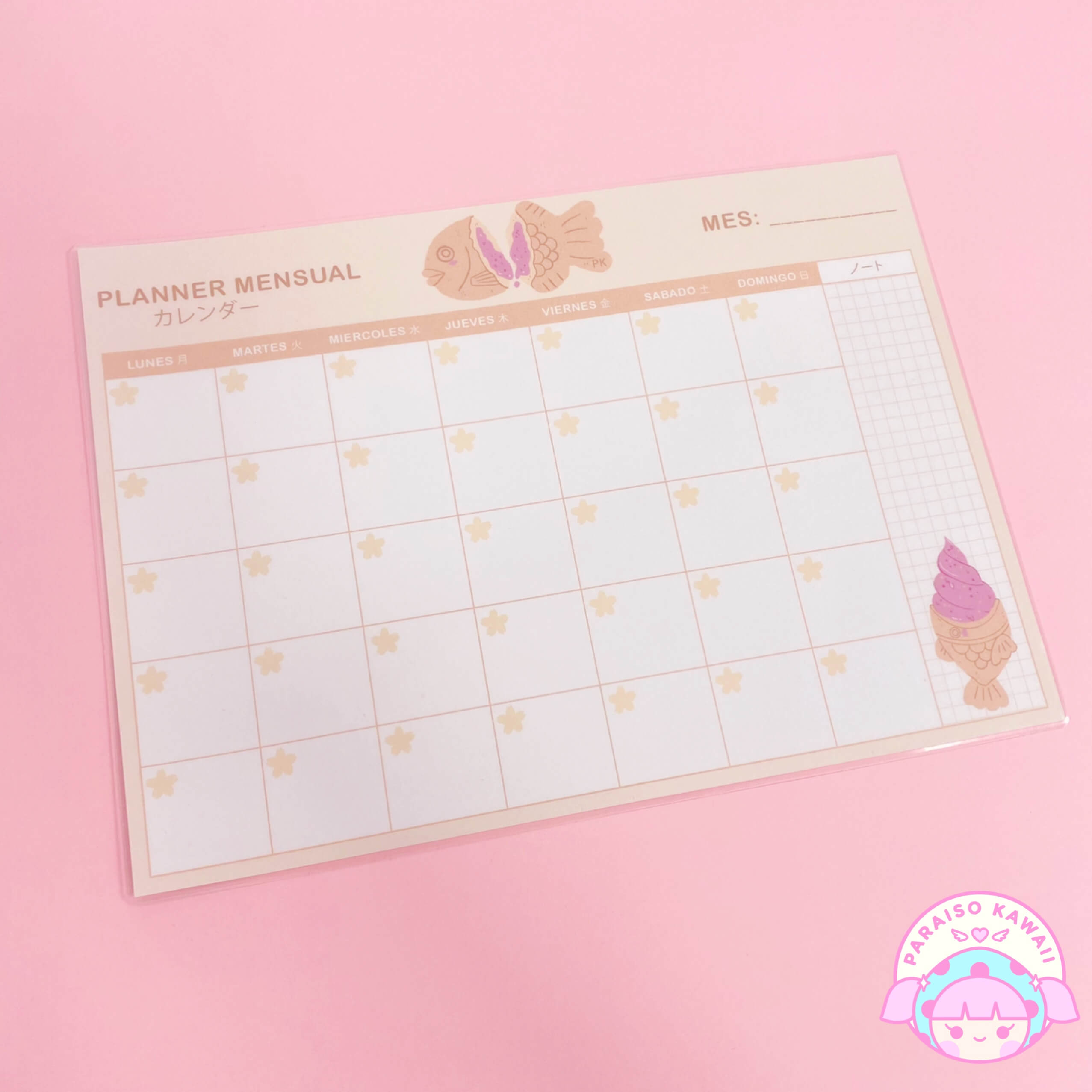 PKStudio - Planner Mensual Laminado Taiyaki