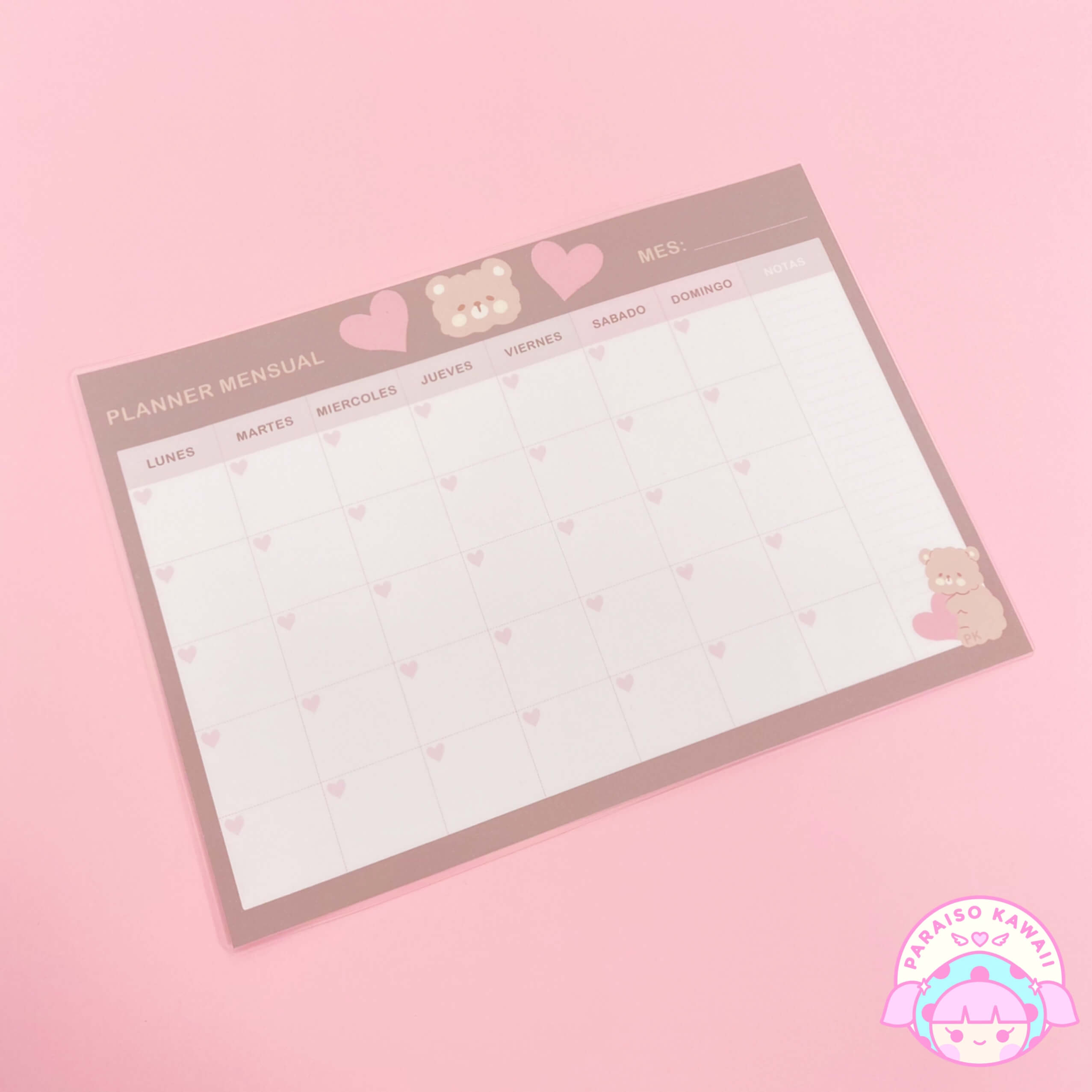 PKStudio - Planner Mensual Laminado Caramel