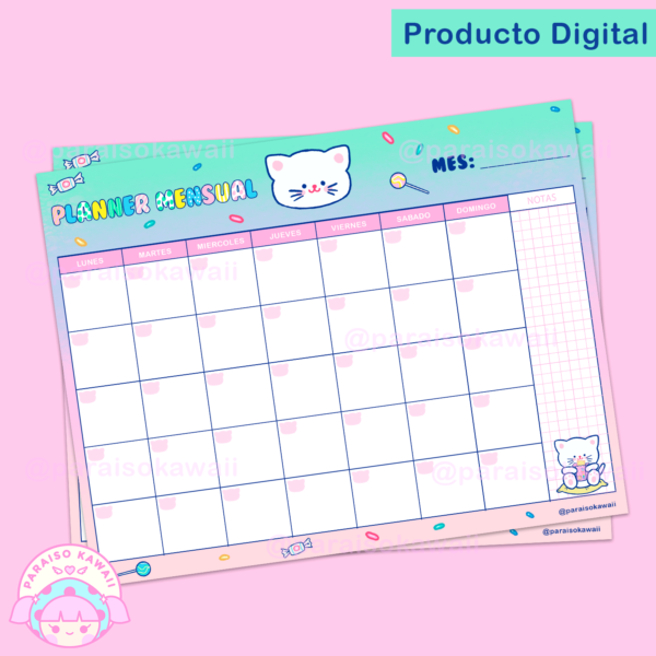 Archivo Digital – Planner Mensual Maomao