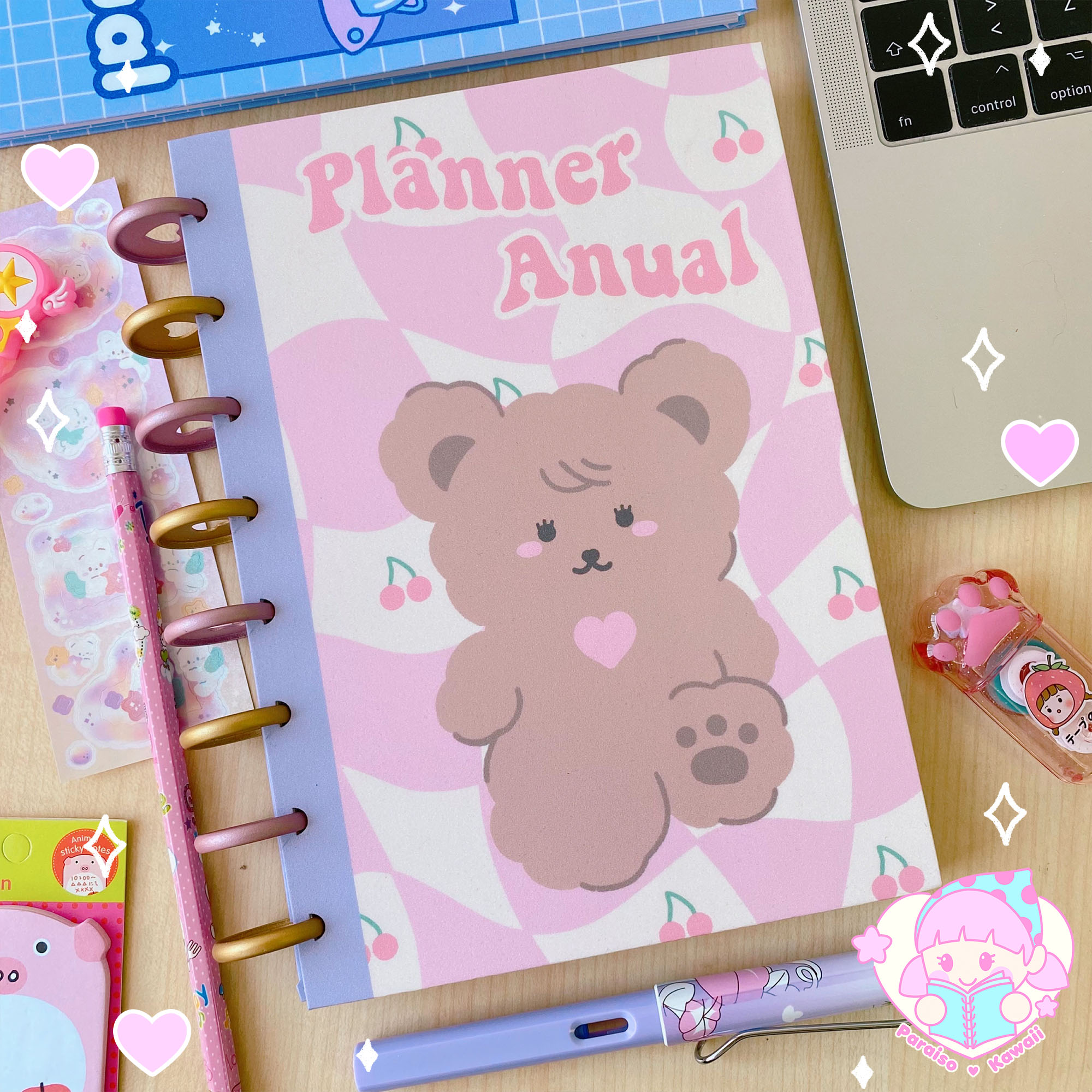 Planner Anual Osito A5 - Discos