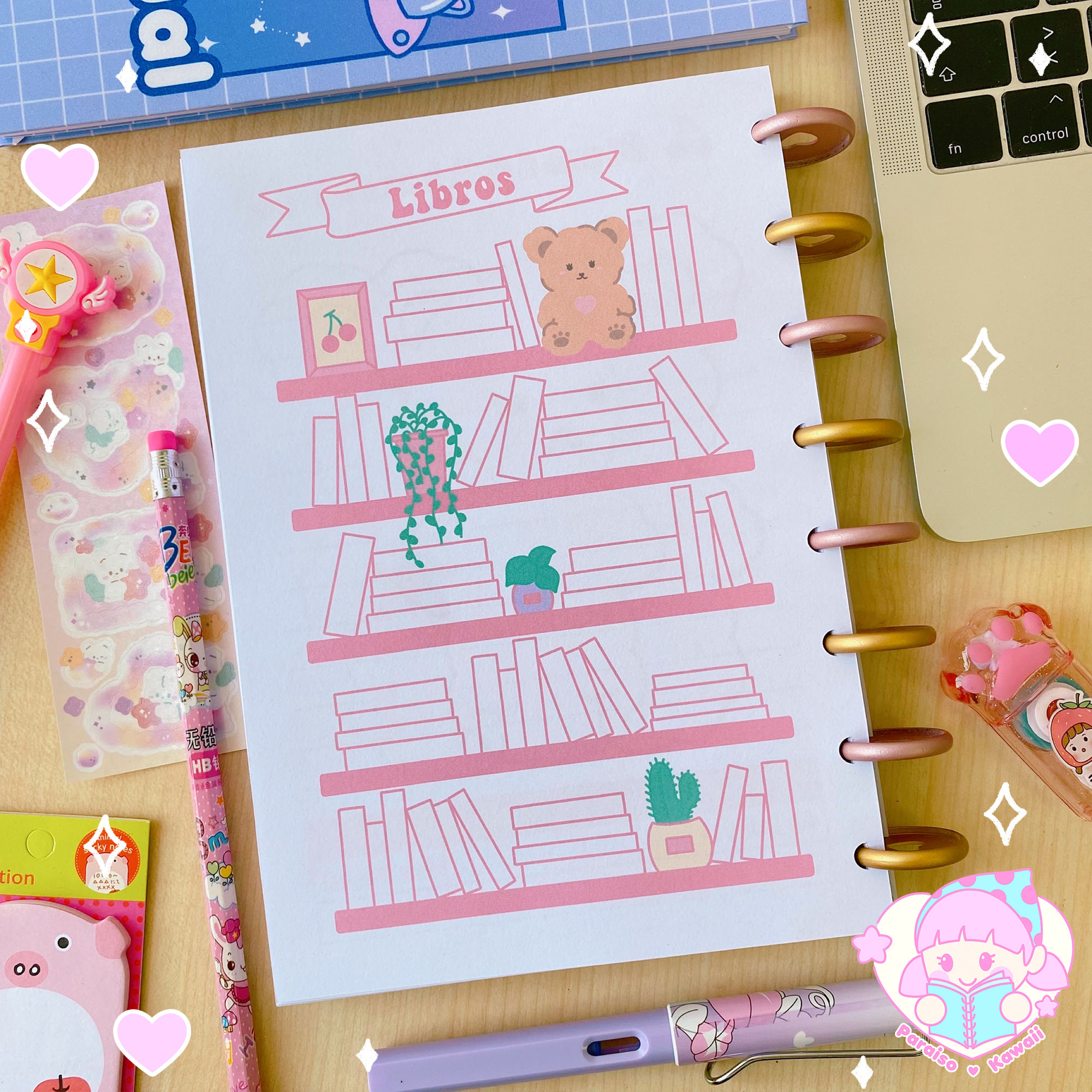 Planner Anual Osito A5 - Discos - Imagen 7