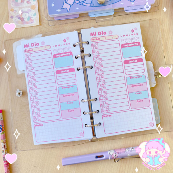 Binder A6 - Planner Diario Fufu - Imagen 3