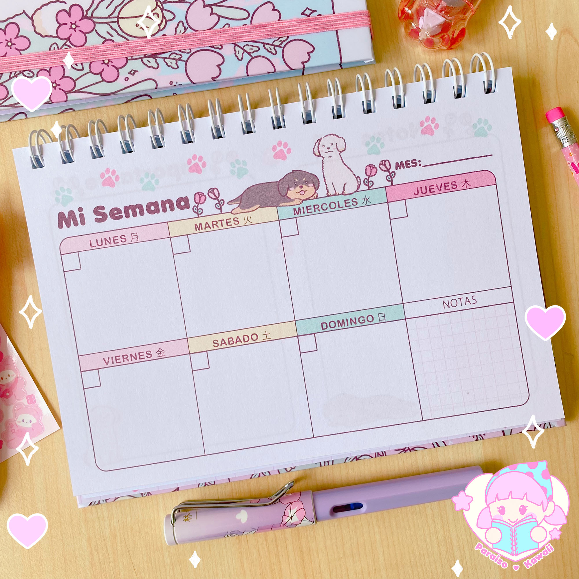 Planner Semanal Puppy – A5 - Imagen 3