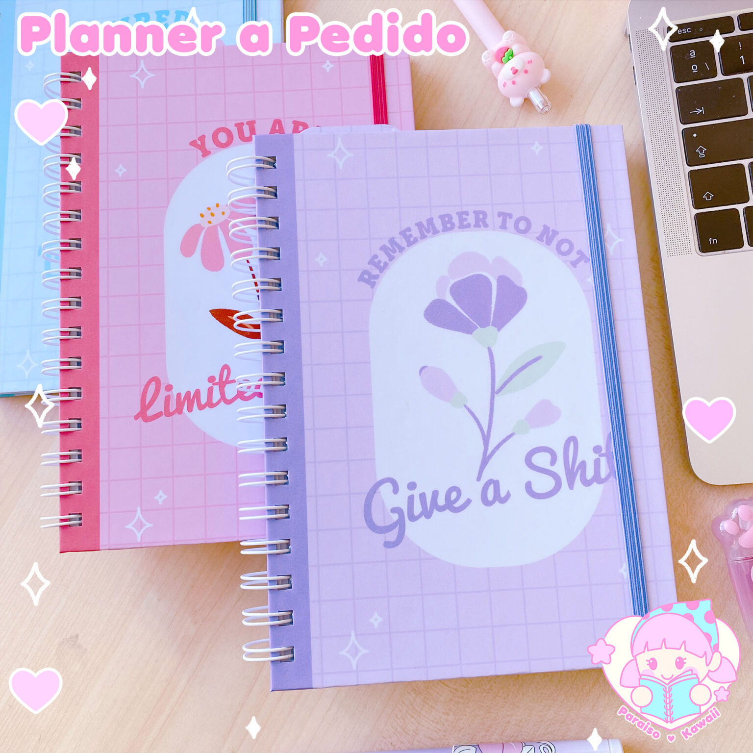Linea Colors – Planner Anual a Pedido – Paraiso Kawaii