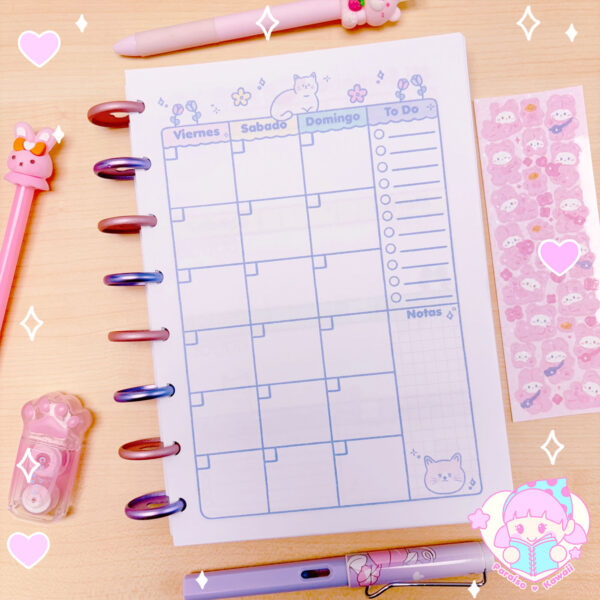 Planner Anual Discos - Michi A5 - Imagen 3