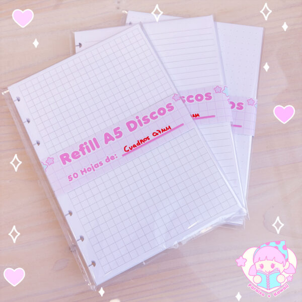 Refill A5 - Libreta Discos