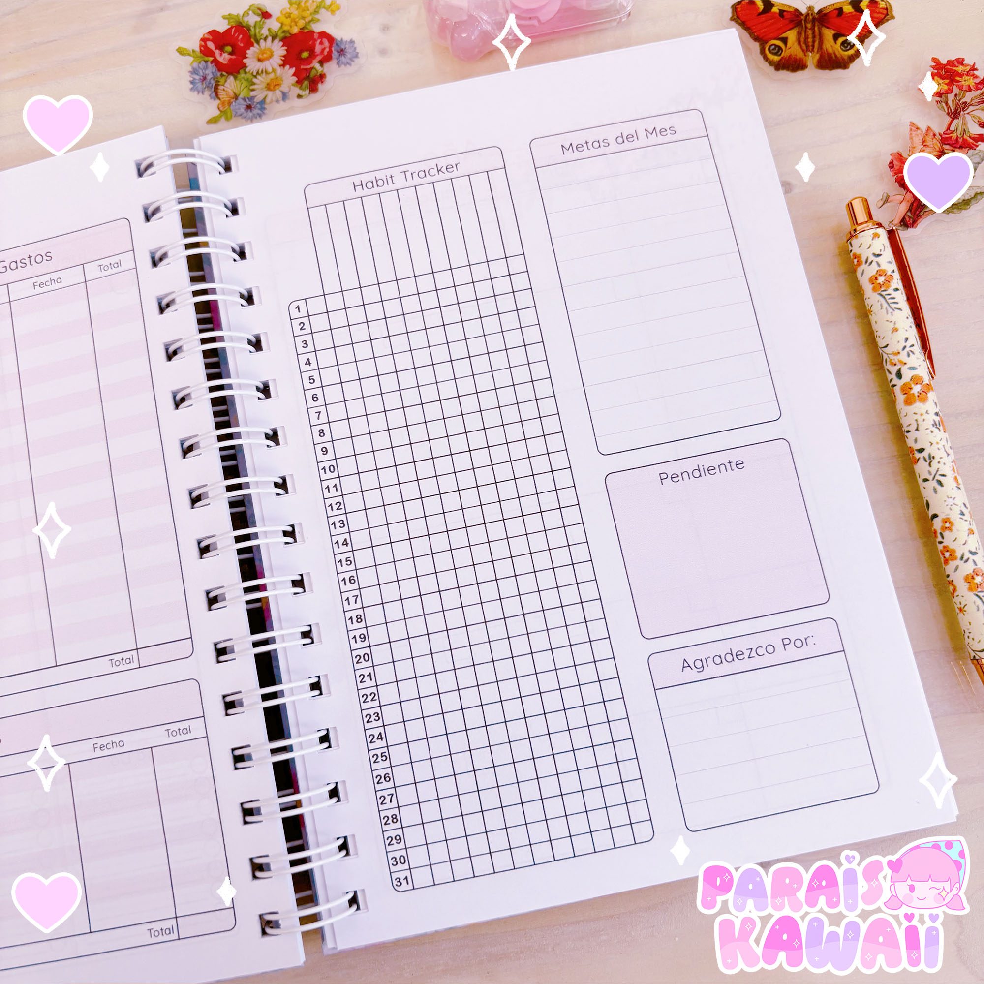 Planner Anual - Flower Bunny - Imagen 5