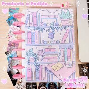 Reading Journal Discos Rosa + Portadas