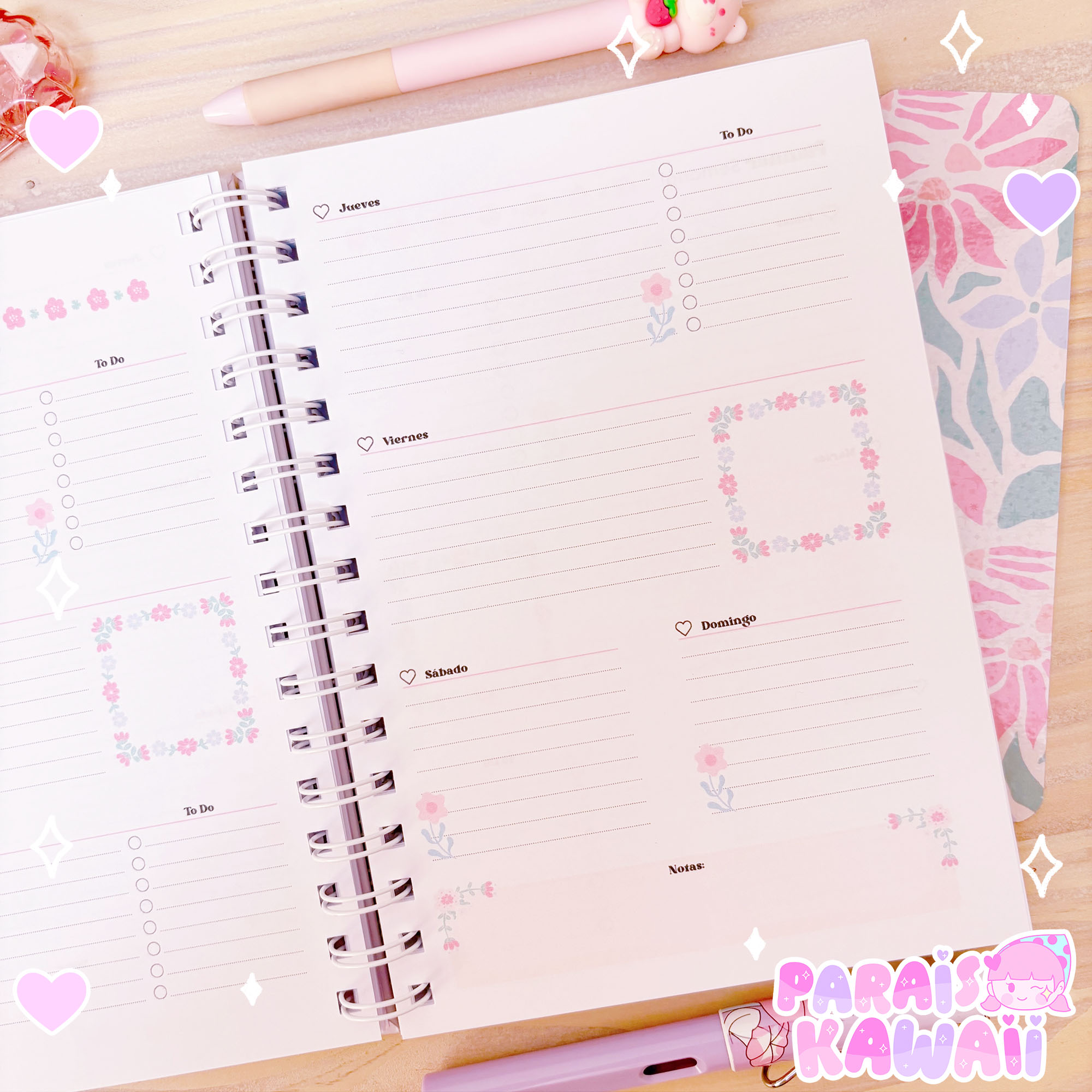 Planner Anual - Retro Flower - Imagen 4
