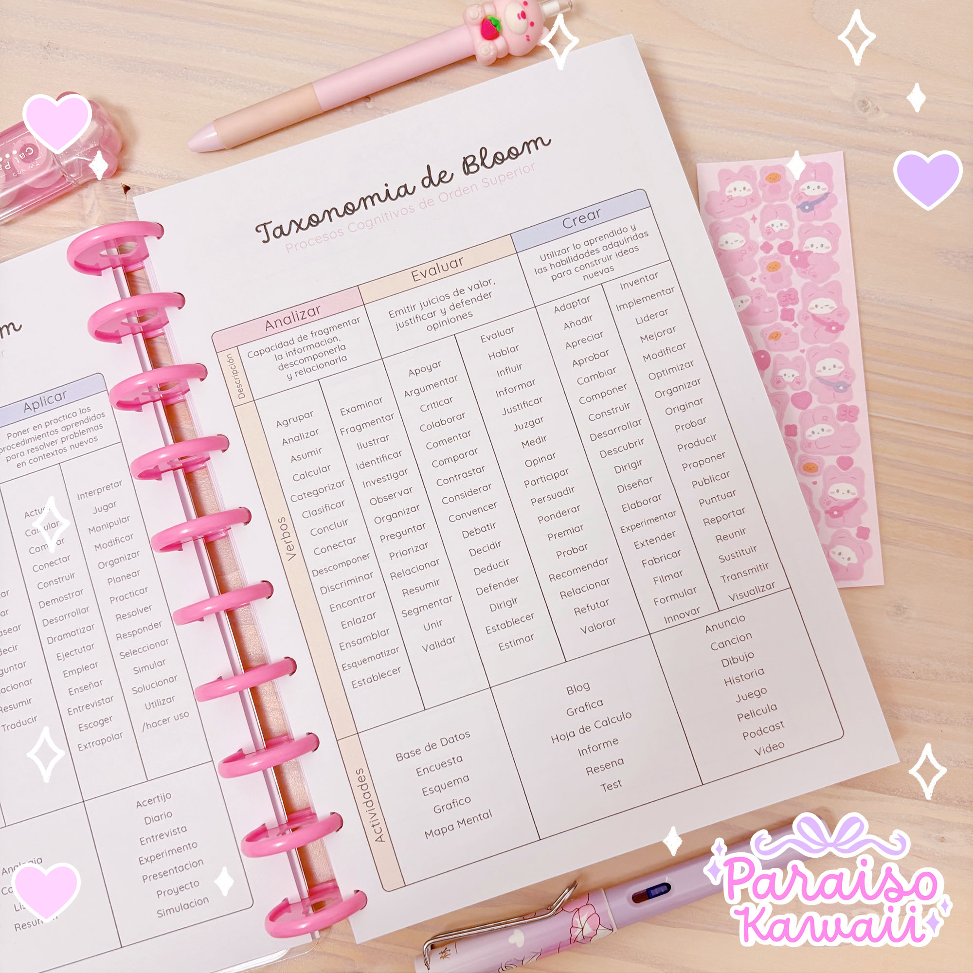 Planner a Pedido - Kawaii Docente Discos - Imagen 5